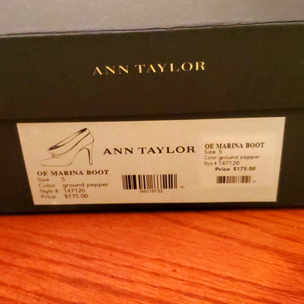 Ann Taylor Taupe Ankle Booties - Picture 7 of 10